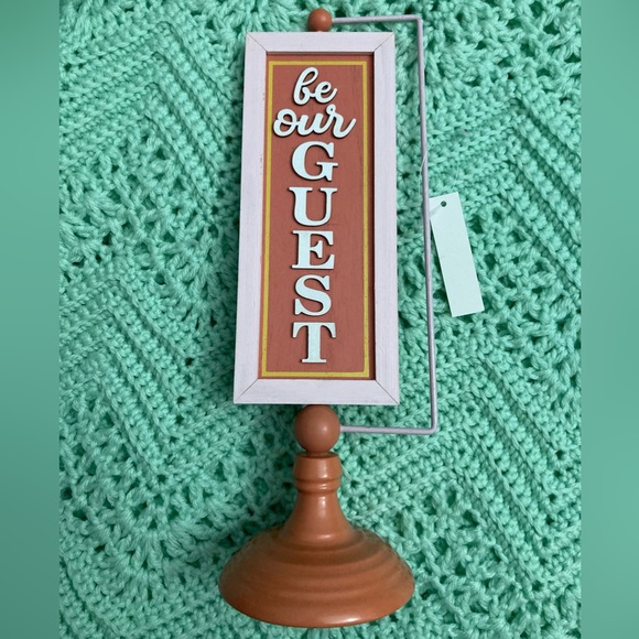 NWT Be Our Guest Choose Kindness Revolving Sign - Picture 2 of 3